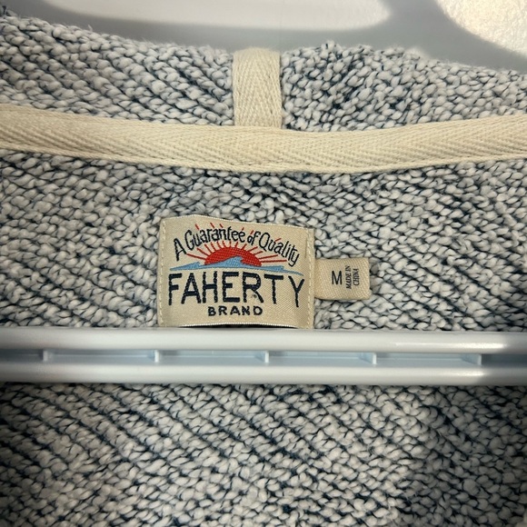 Faherty Seabrook Poncho Pullover Hoodie Size M - Picture 3 of 6